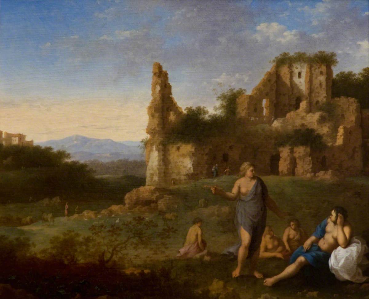 Nymphs near a Ruin