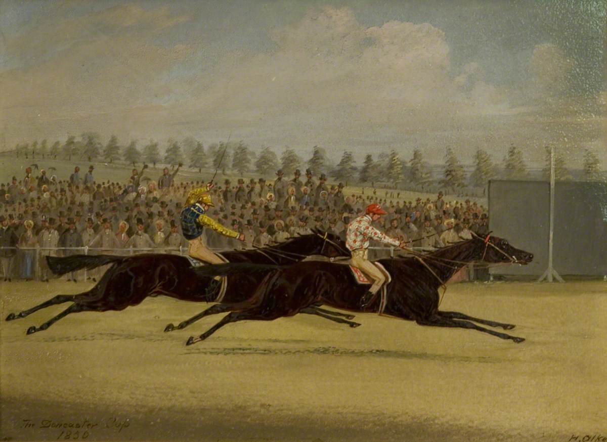 The Doncaster Cup, 1858, with 'Voltigeur' and 'The Flying Dutchman'