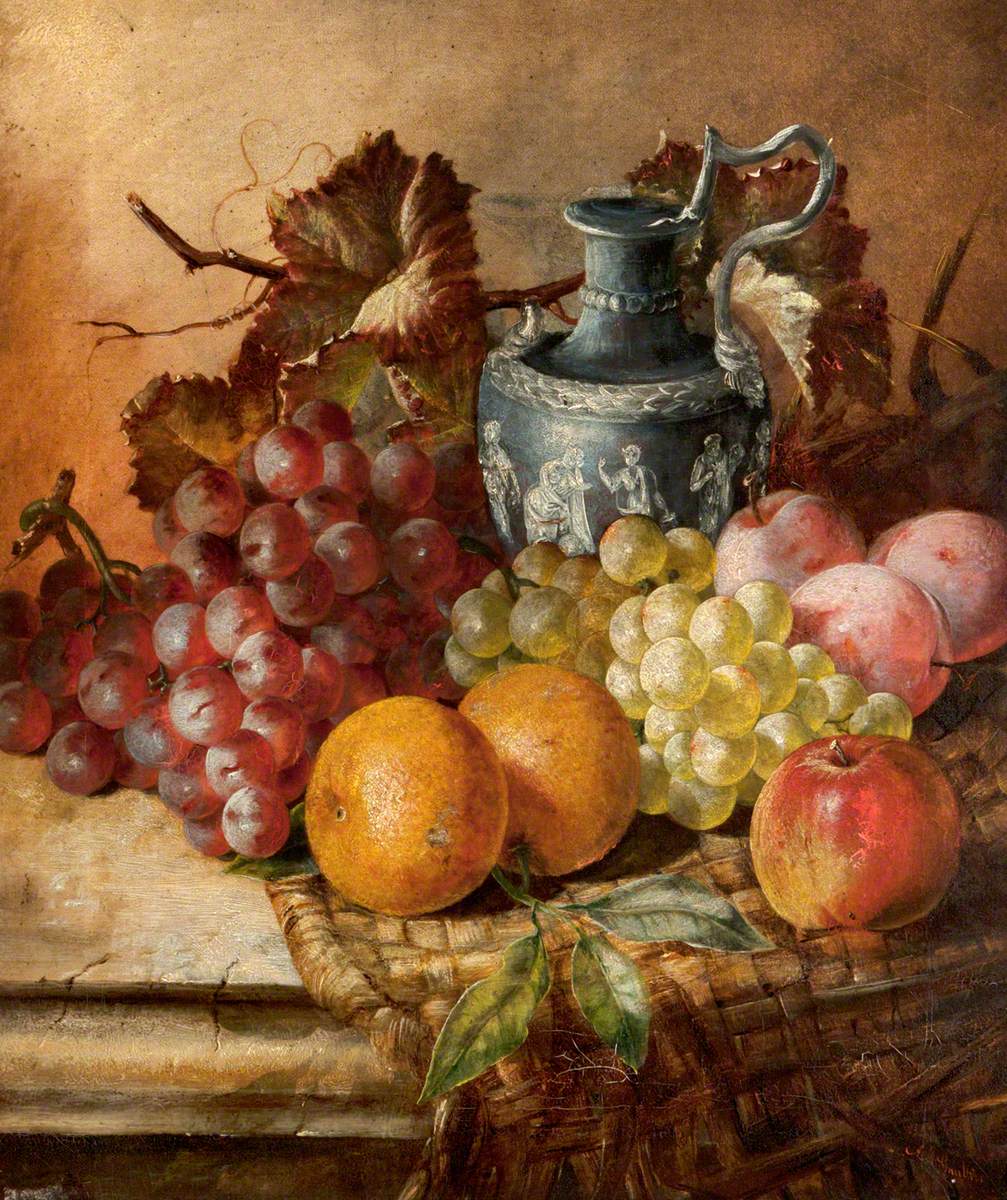 Fruit and a Wedgwood Vase