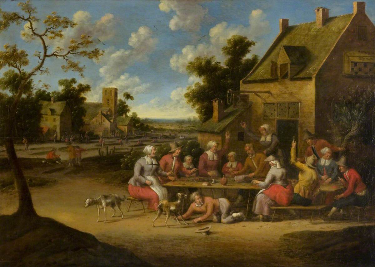 A Peasant Feast outside of an Inn