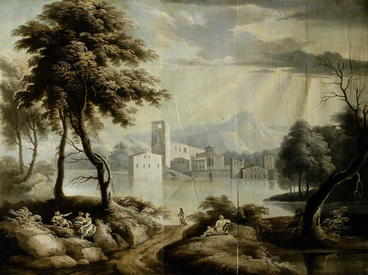 Landscape with a Lake and Building*