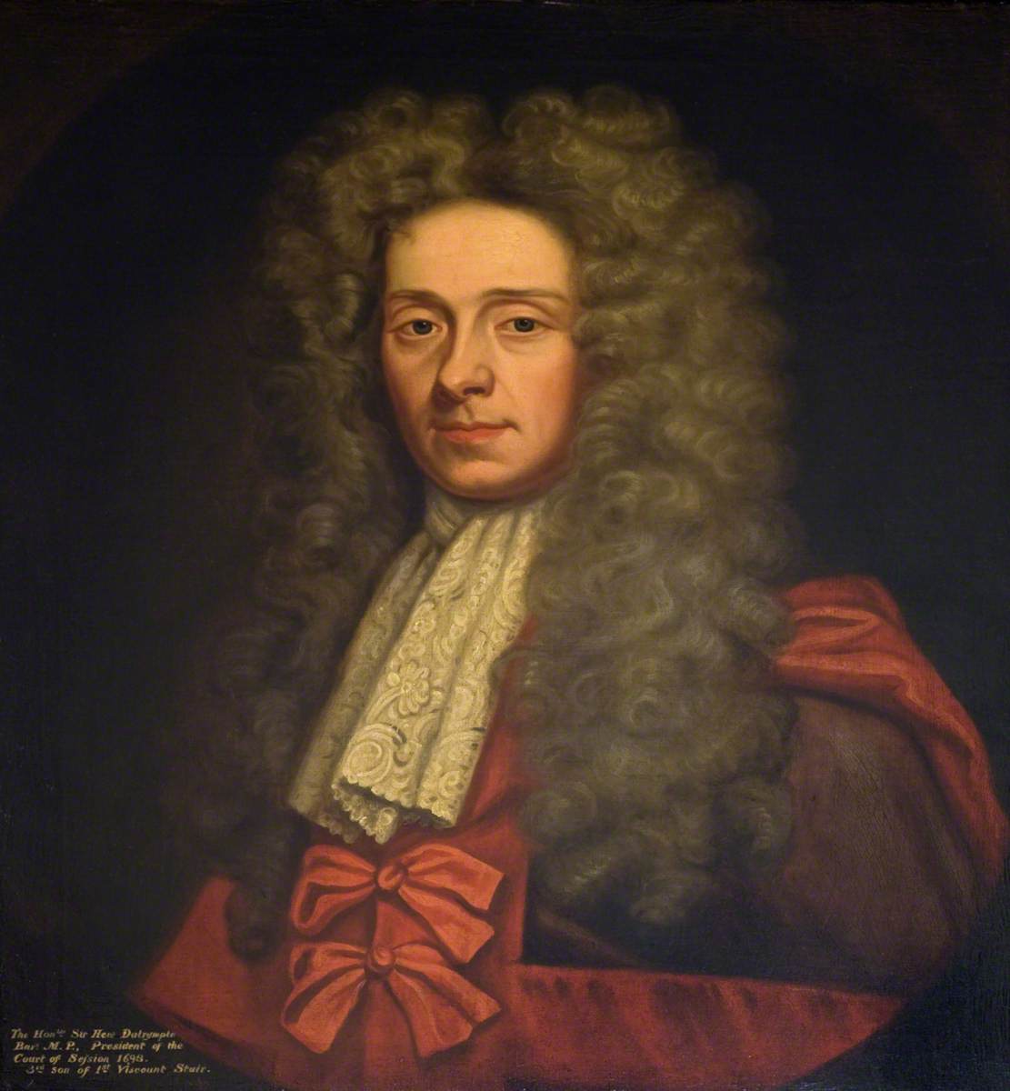 The Honourable Sir Hew Dalrymple, Bt, MP, President of the Court of Session (1698), Third Son of the 1st Viscount Stair