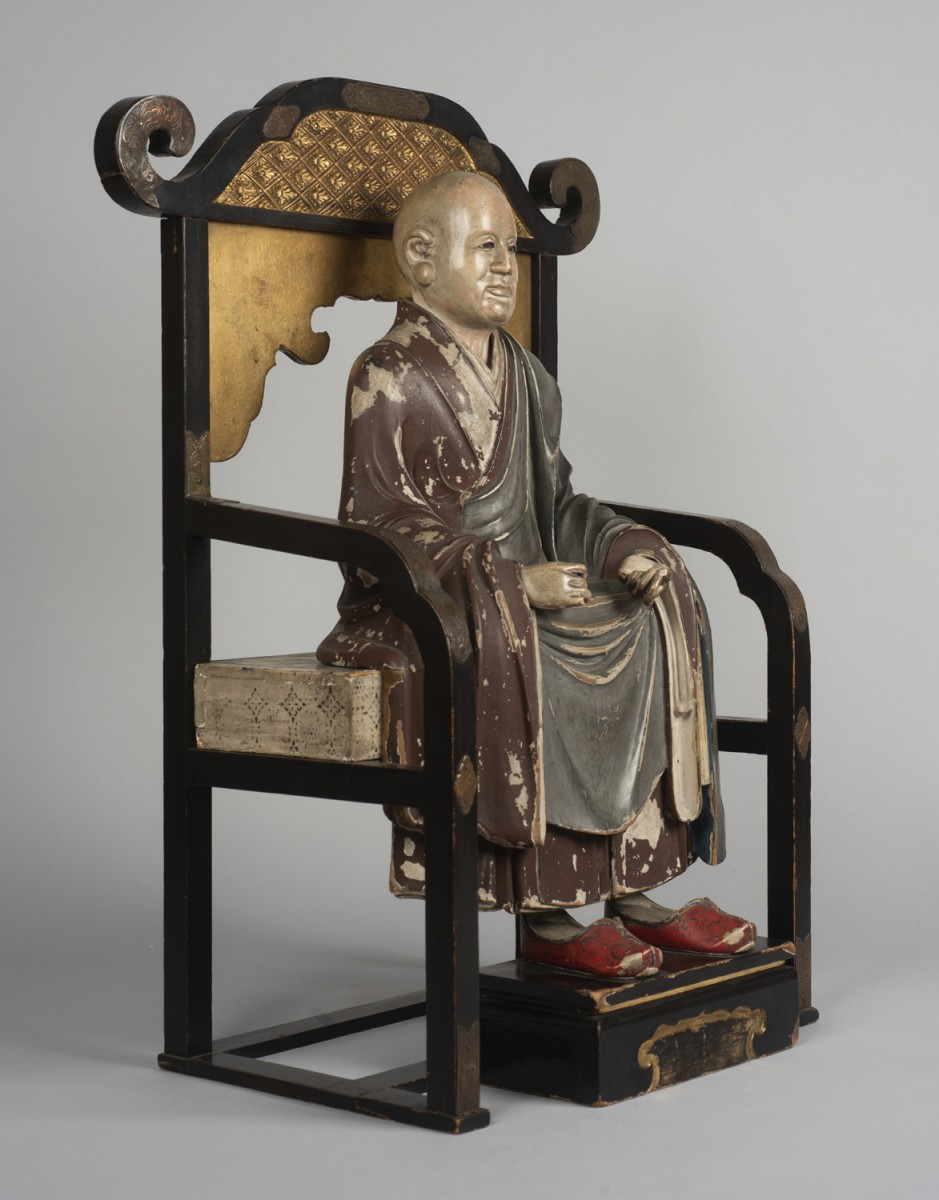 Seated Figure of a Japanese Monk
