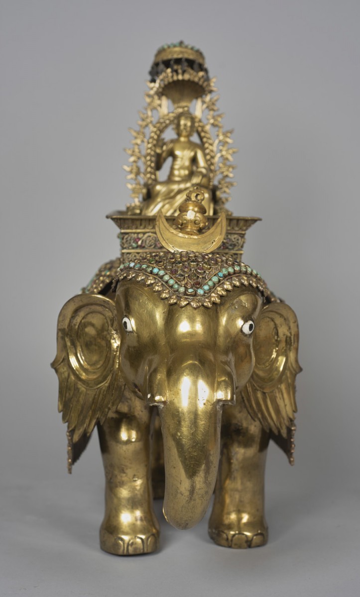 Shiva Riding a Golden Elephant