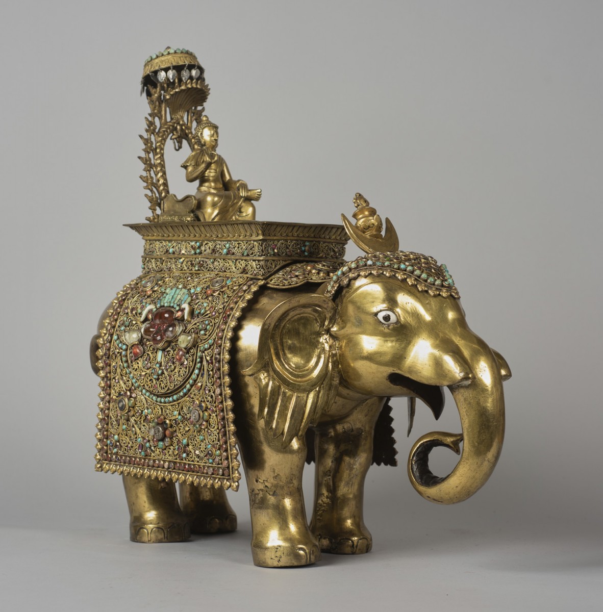 Shiva Riding a Golden Elephant