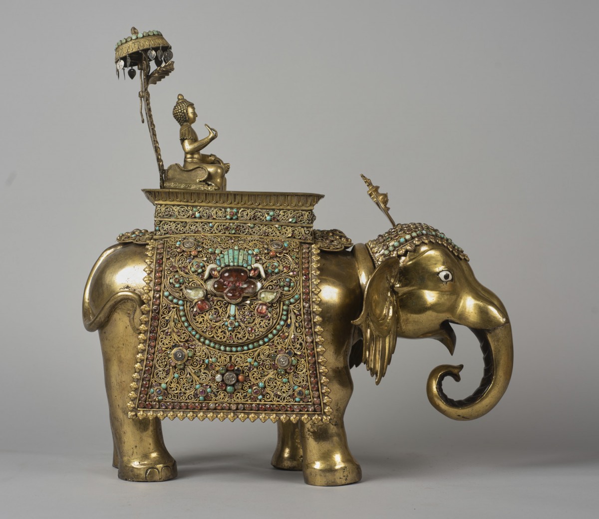 Shiva Riding a Golden Elephant