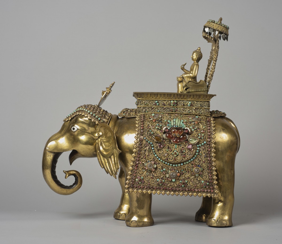Shiva Riding a Golden Elephant | Art UK