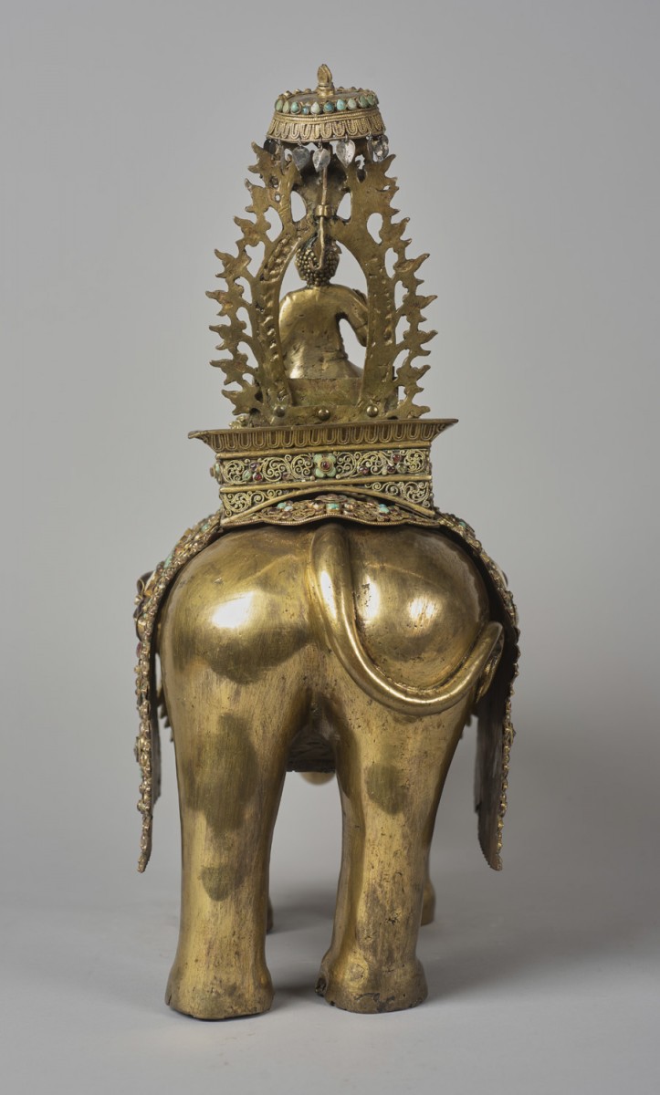 Shiva Riding a Golden Elephant