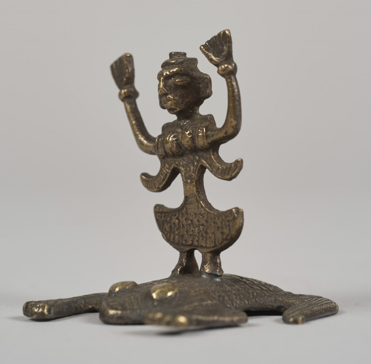 Female Deity Standing on a Frog