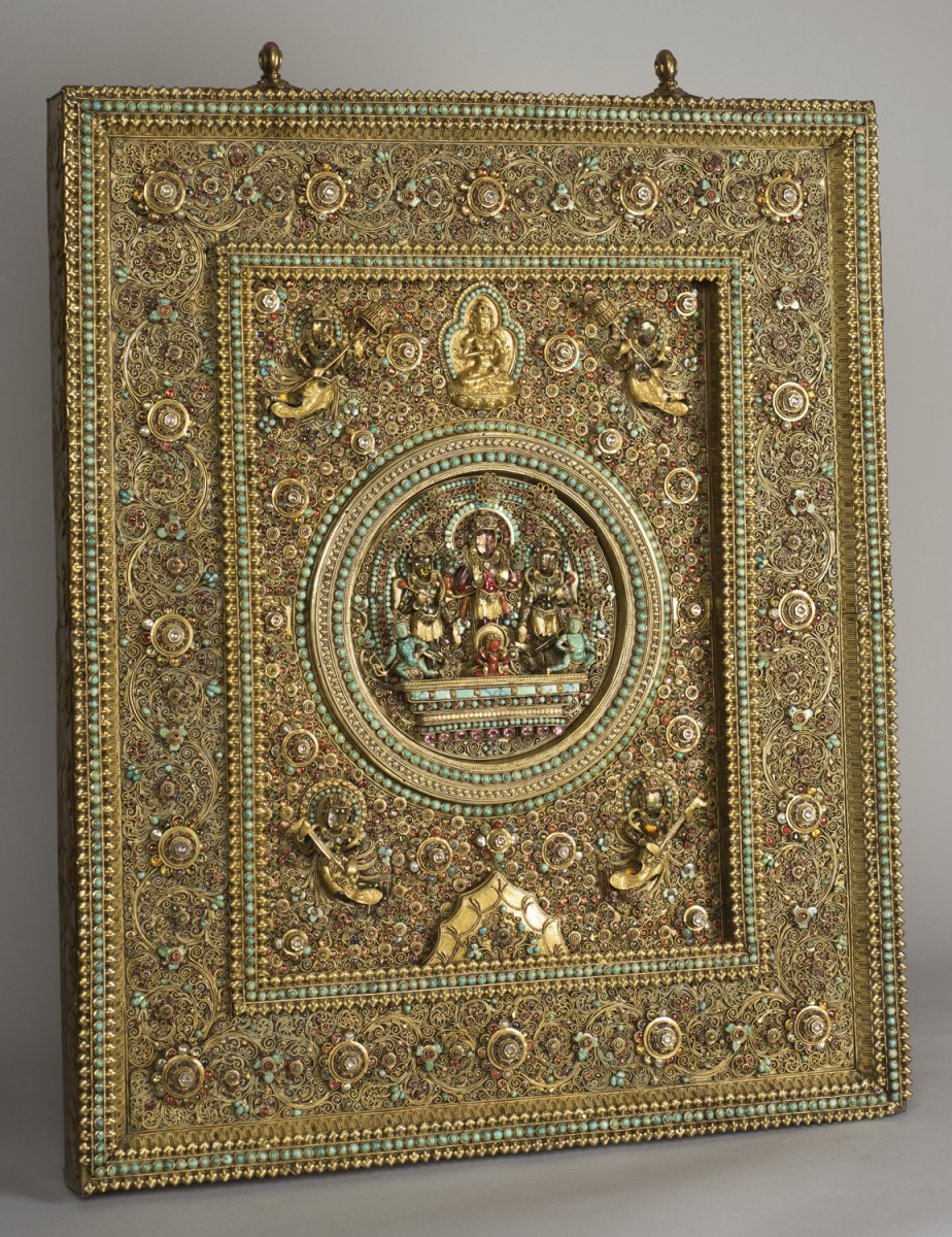 Nepalese Jewelled Votive Panel