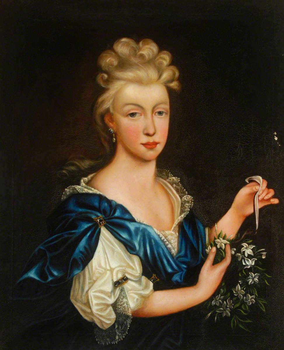 Portrait of a Lady with a White Flower