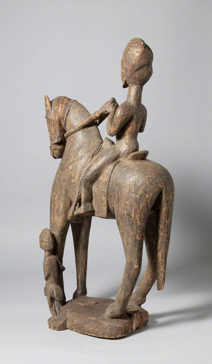 Man on a Horse with a Servant or Slave