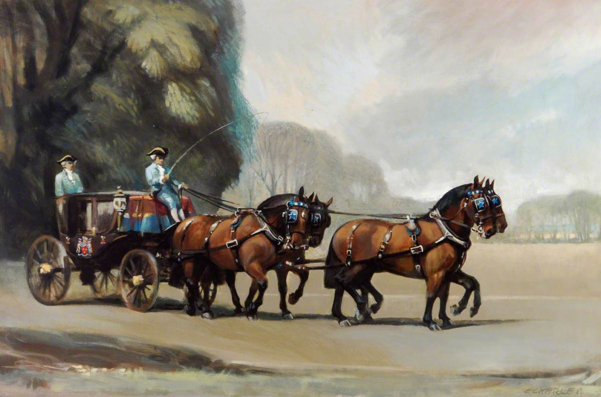 Cleveland Dray Horses Drawing the Lord Mayor's Coach