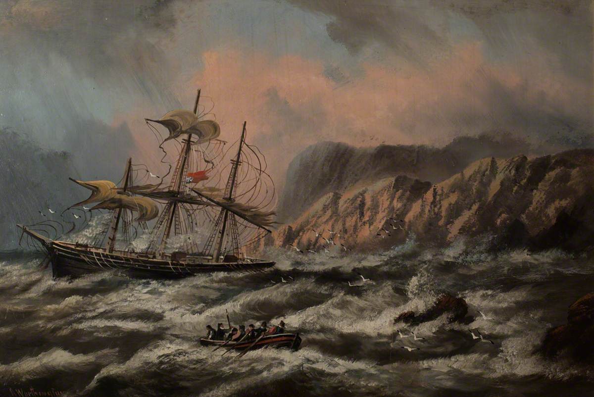 Seascape with a Shipwreck, Aberystwyth
