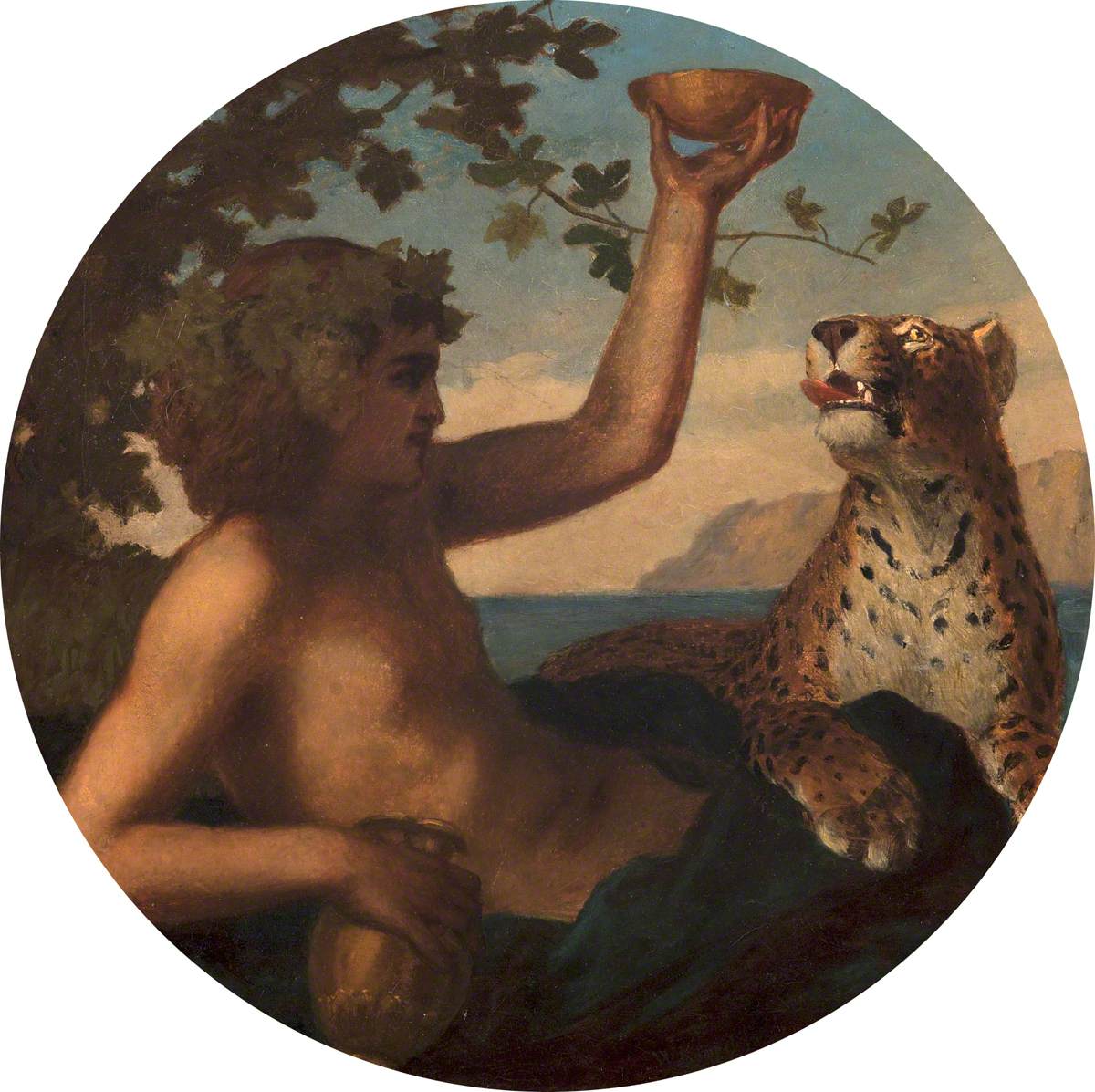 Young Bacchus with a Panther or a Leopard