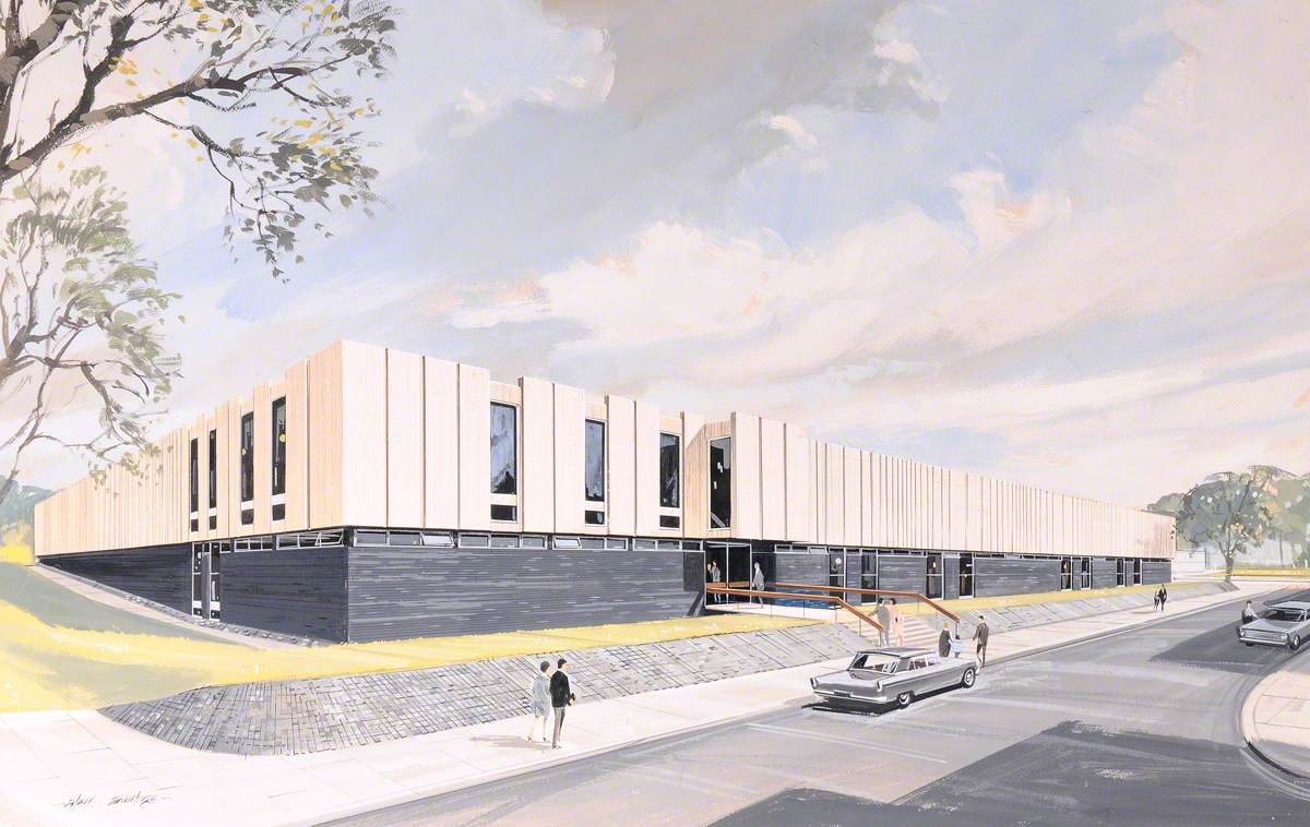 Concept Painting of County Library