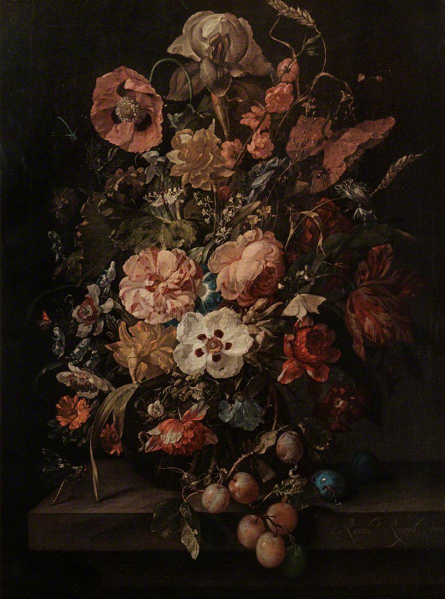 Still Life with Flowers and Grapes