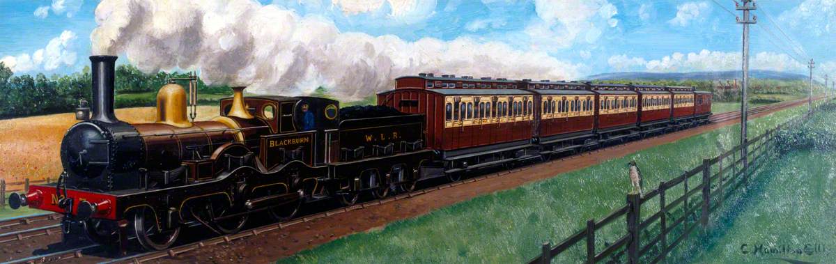 Travel in 1890 (West Lancashire Railway Locomotive 'Blackburn')