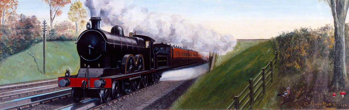 Travel in 1900 (Lancashire and Yorkshire Railway Express Picking Up Water)