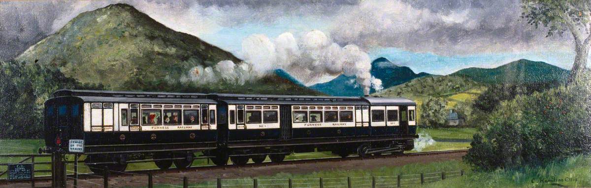 Travel in 1910 (Coniston Steam Motor Train, Furness Railway)