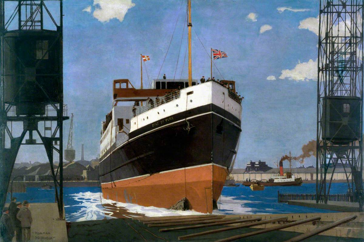 Launch of 'TSS Duke of York', Queen's Island, Belfast