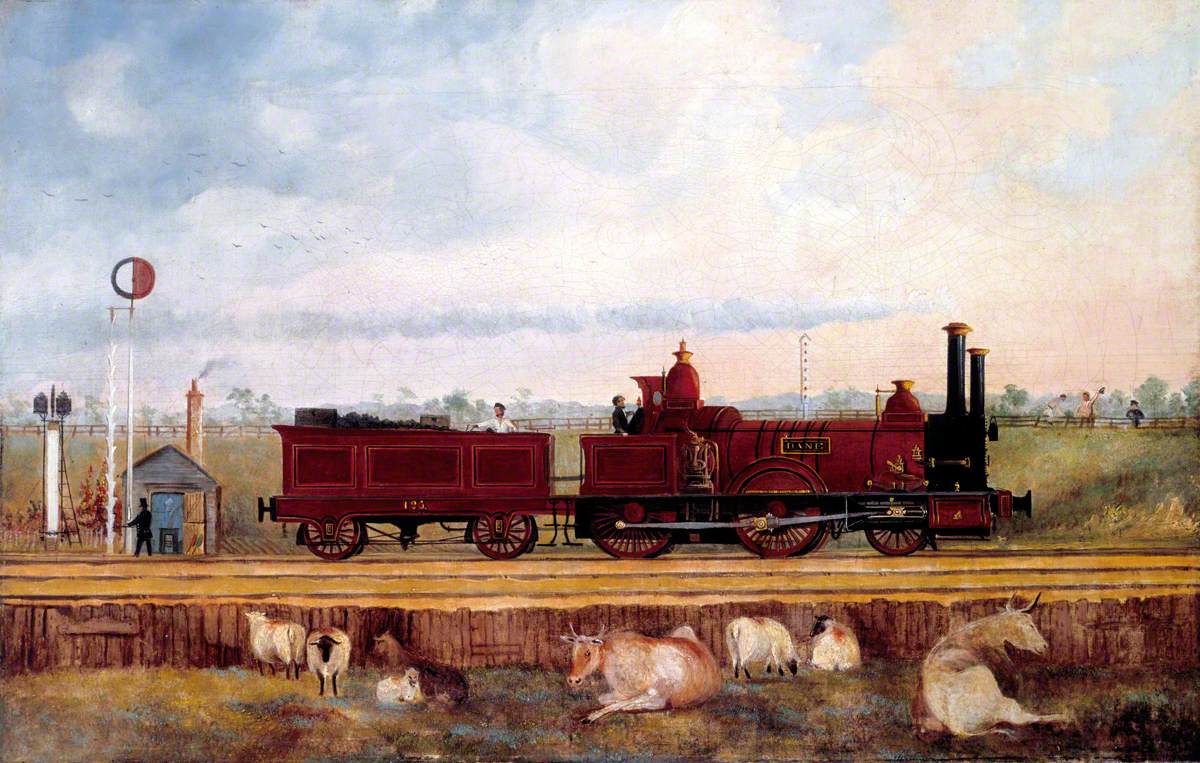 London and South Western Railway Beattie 'Saxon' Class 2–4–0 Locomotive No. 126 'Dane'