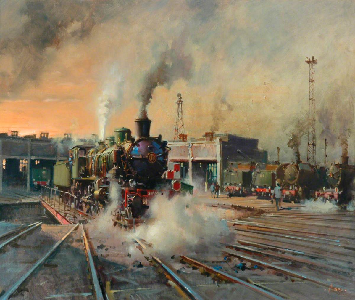 ヴィンテージ】NORD-1899 FRENCH-LOCOMOTIVE蒸気機関車
