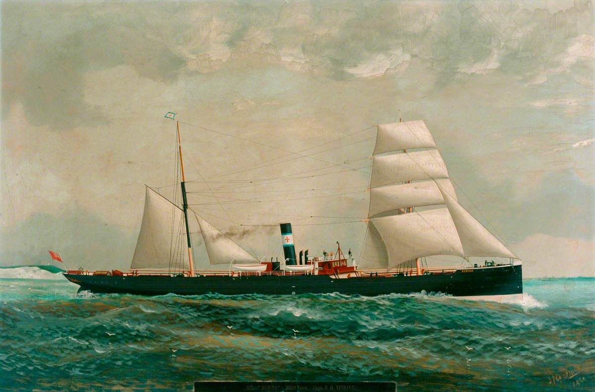 Steamship 'Robina' (2,500 tons, Captain R. H. Tindale)