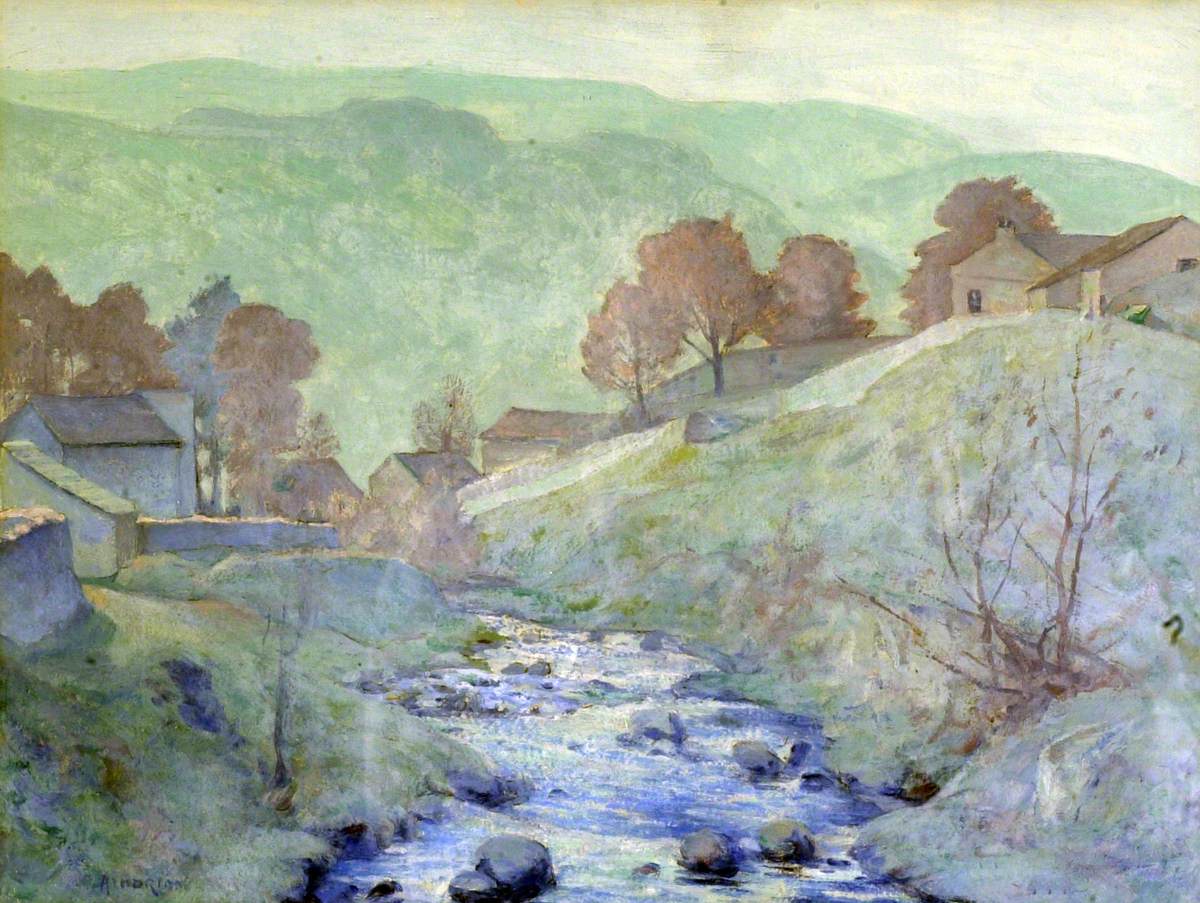 Yorkshire Landscape with a Stream
