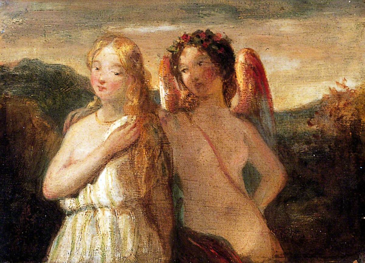 Sketch of Venus and Psyche