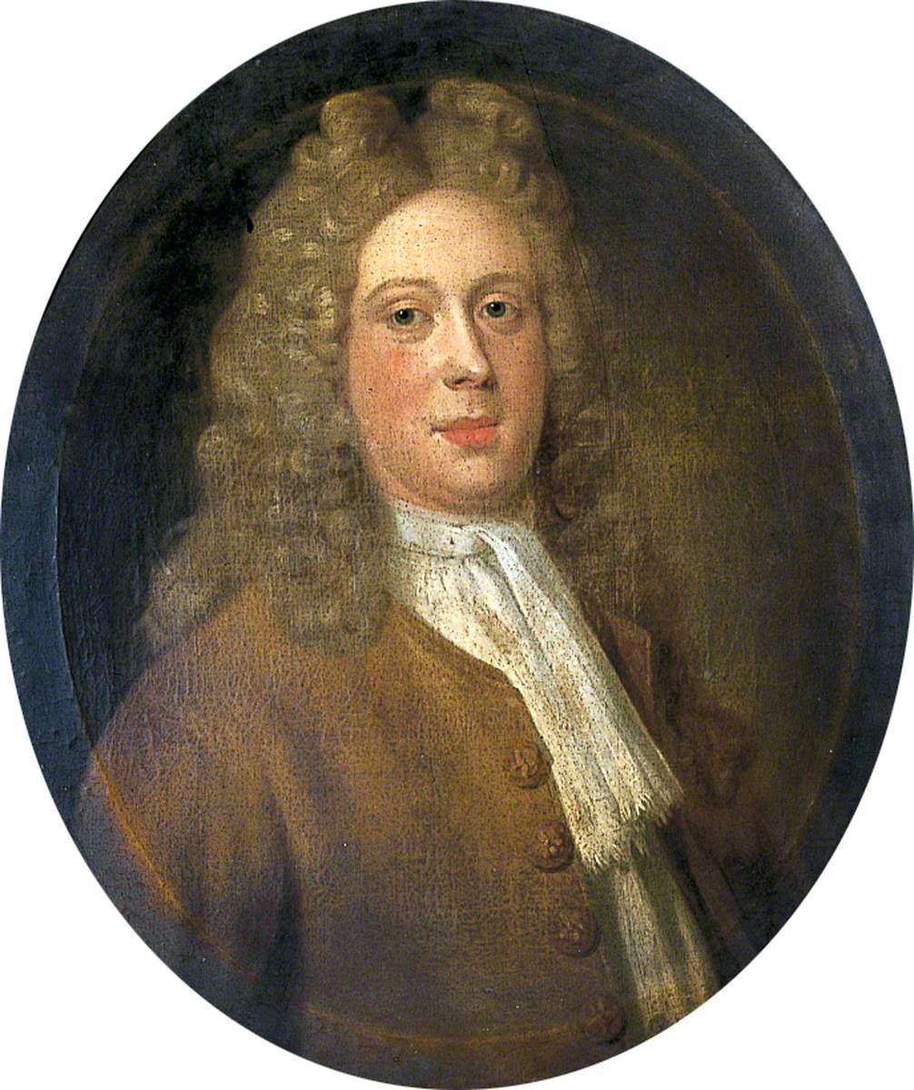 Portrait of an Unknown Man in a Brown Coat and Light Wig