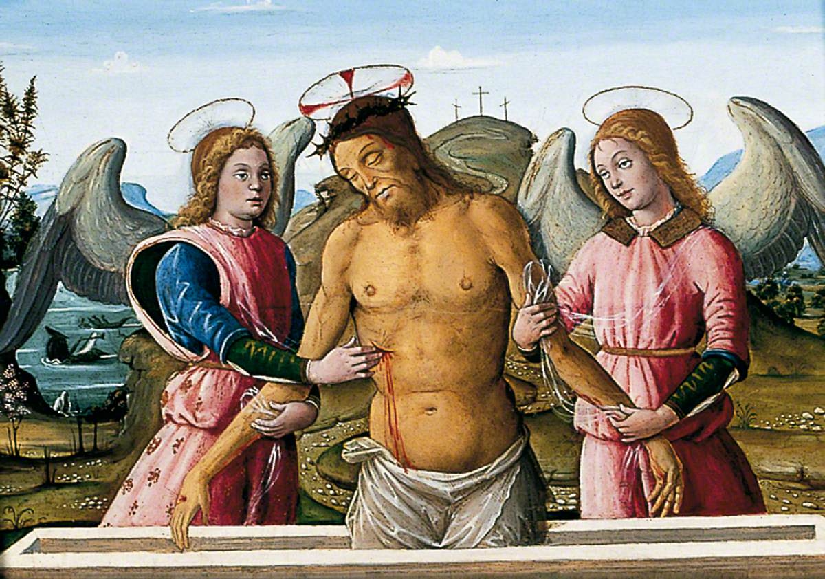 The Dead Christ Supported by Two Angels