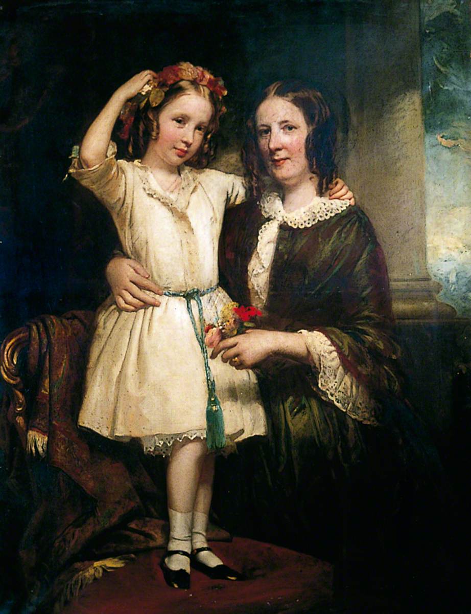 A Mother with Her Young Daughter