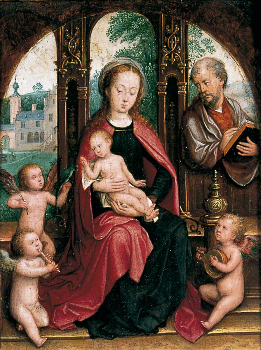 Virgin and Child with Joseph and Angels