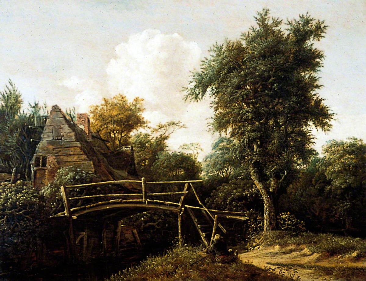 Landscape with Cottage and Bridge