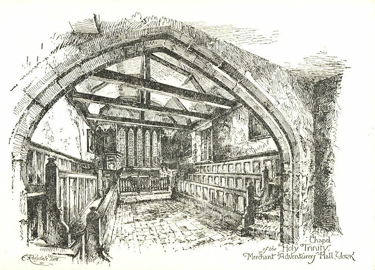 View showing the Chapel at the south east end of the Merchant Adventurers’ Hall.