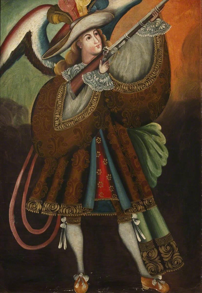 Archangel Uriel Holding a Musket