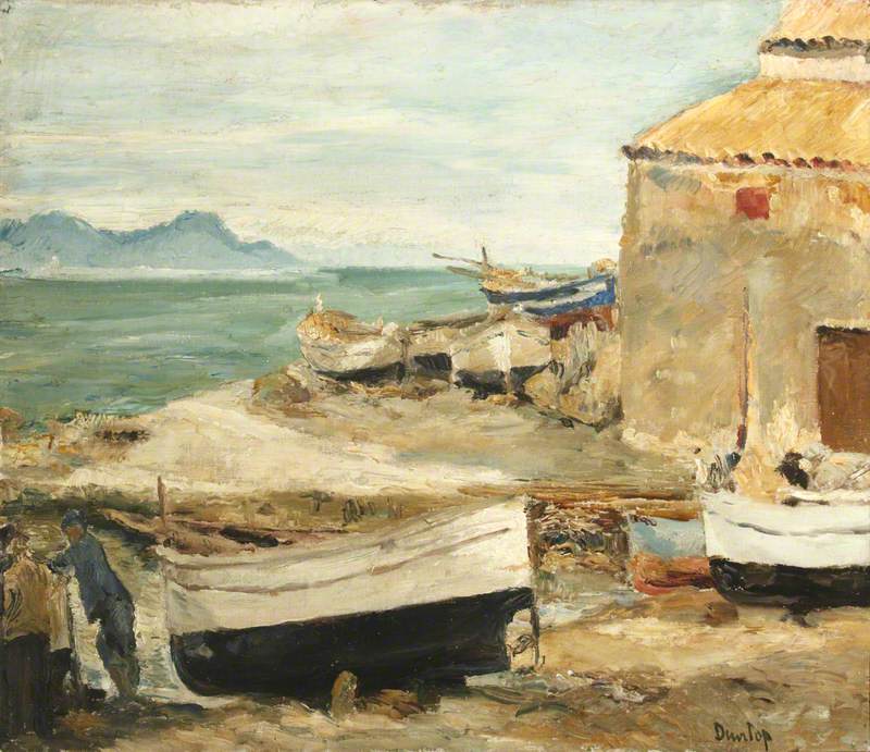 Boatsheds at St Tropez (?)