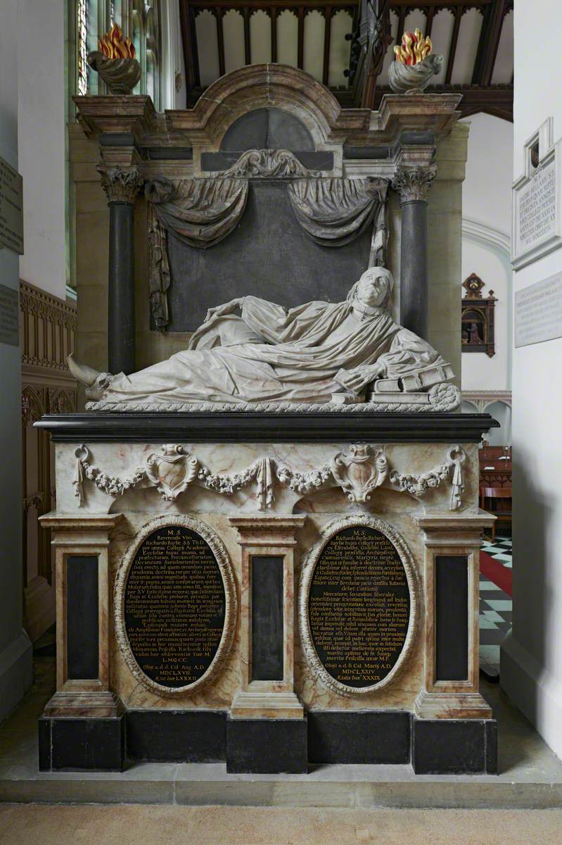 Memorial to Richard Baylie (1585–1667) and Elizabeth Baylie