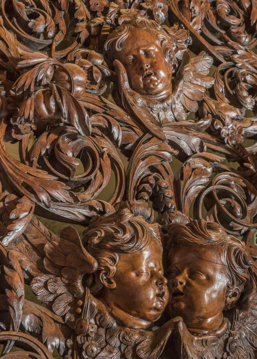 Screen with Cherubs