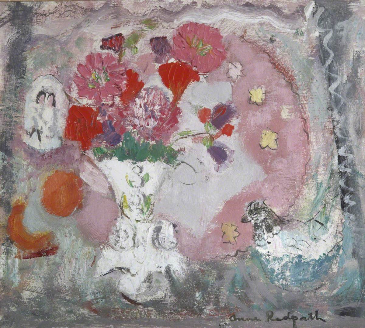 A Still Life of Flowers in a Vase