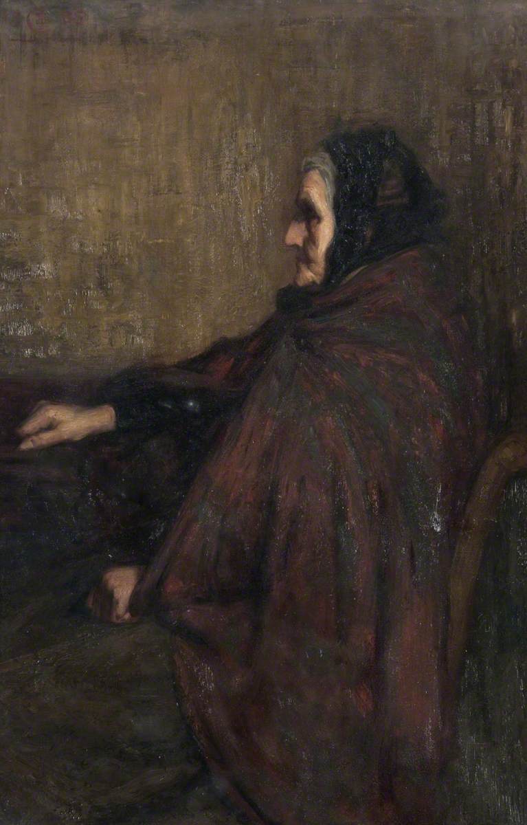 An Old Woman in a Chair