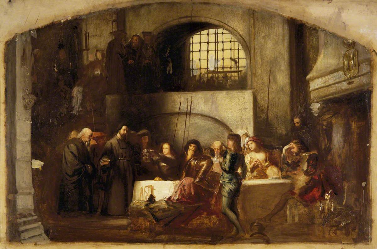 George Wishart Administering the Sacrament in the Prison of the Castle of St Andrews on the Day of his Execution, 1 March 1546