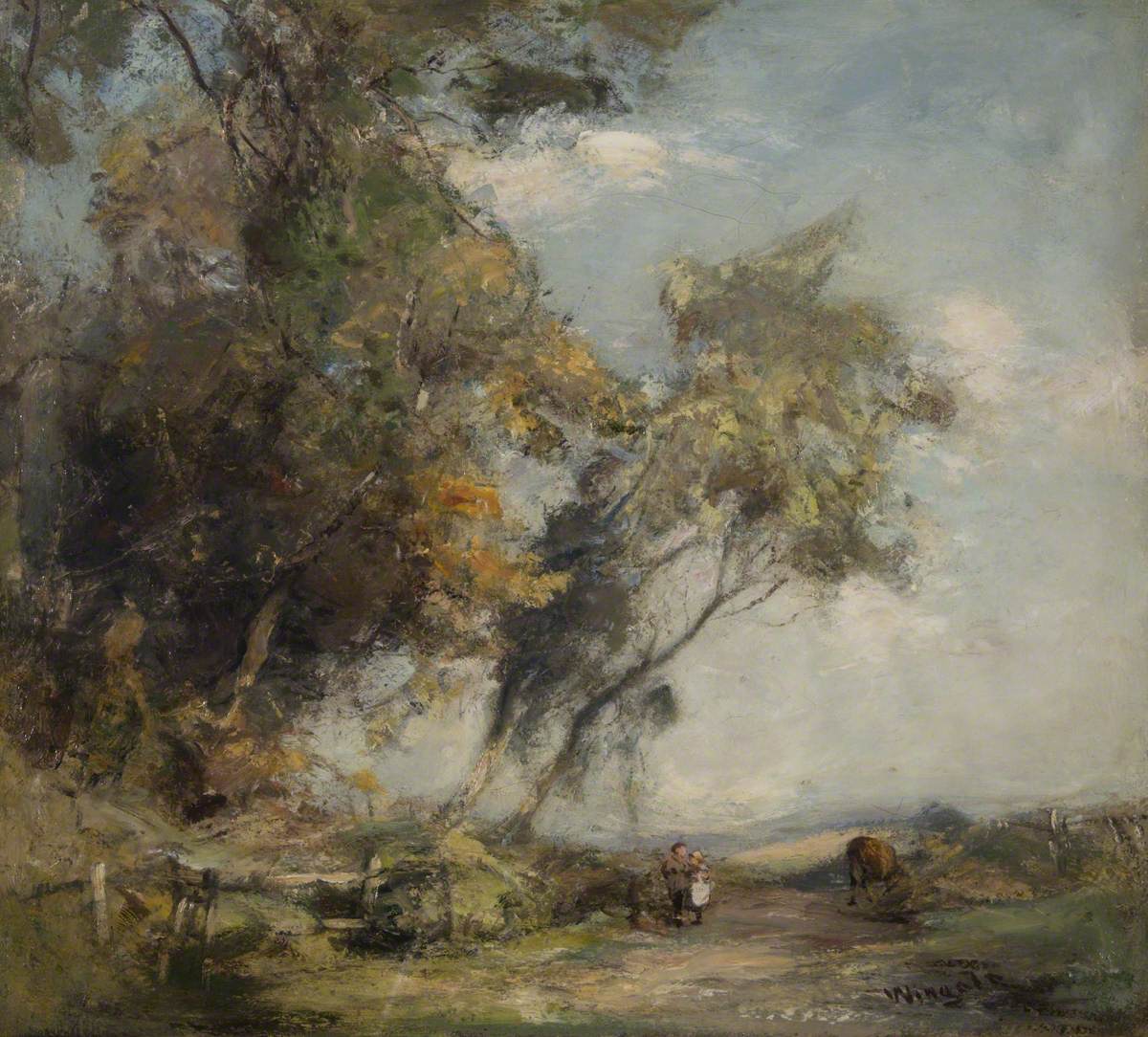 Landscape with Trees and Children | Art UK