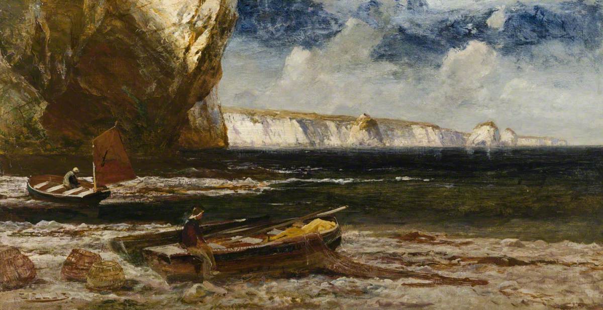 Fishing Boats on the Beach | Art UK