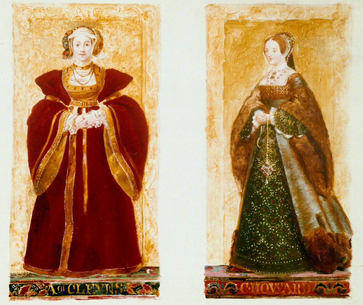 Preparatory Sketches of Anne of Cleves and Catherine Howard