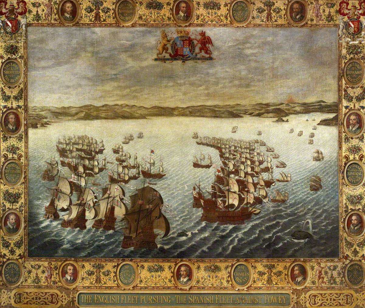 The English Fleet Pursuing the Spanish Fleet Against Fowey