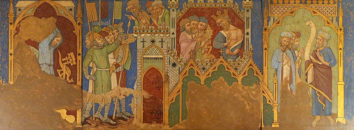 Reconstruction of Medieval Mural Painting, Story of Hezekiah