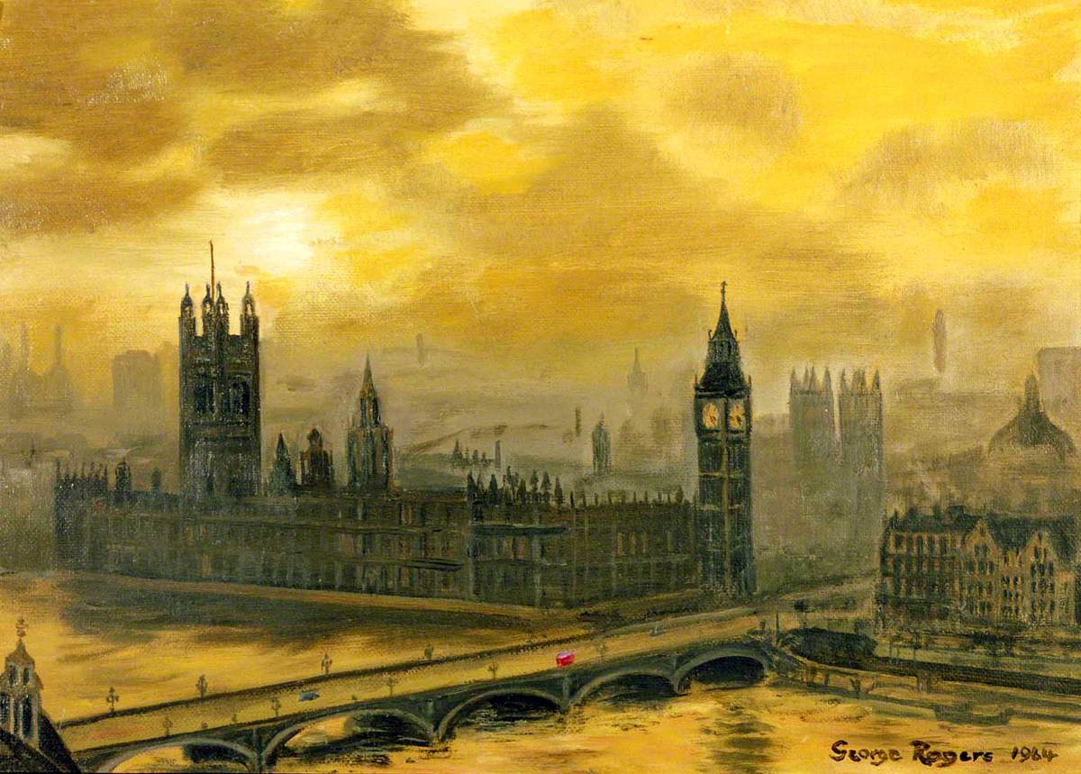 Water over Westminster, View of the Houses of Parliament