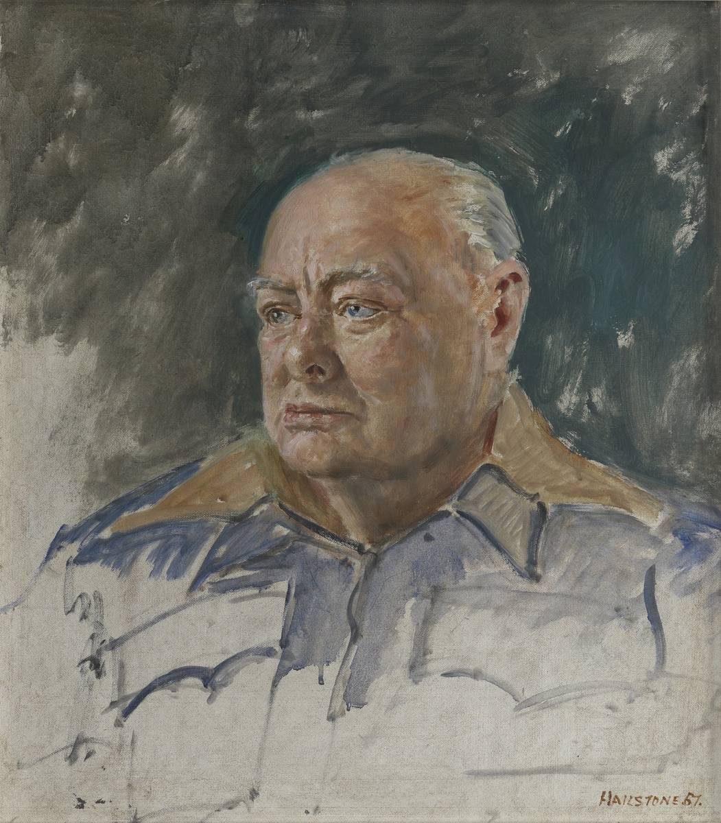 Sir Winston Churchill (1874–1965), KG (A Study for the Portrait of the Cinque Ports)